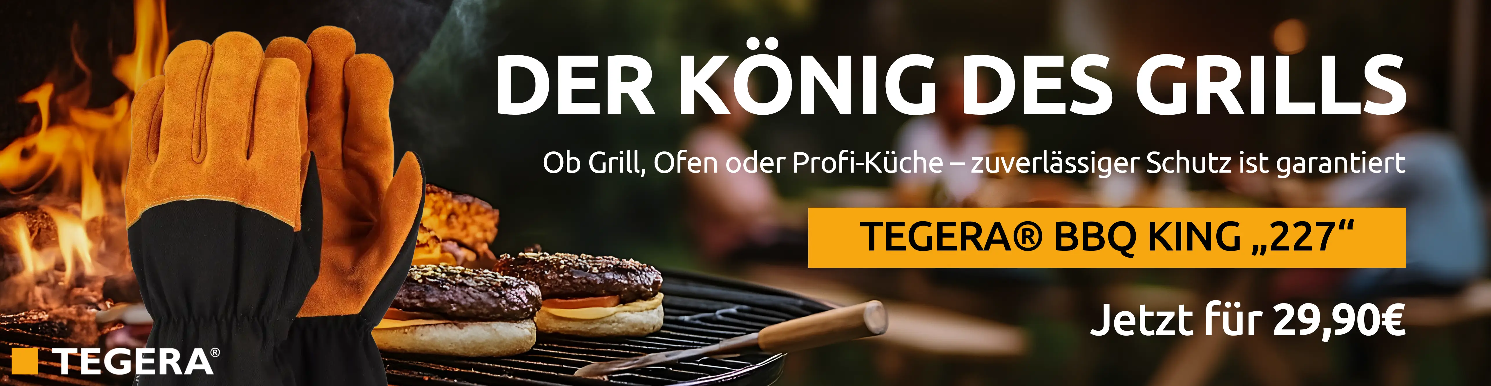 Leder-Grillhandschuh"BBQ 227"
